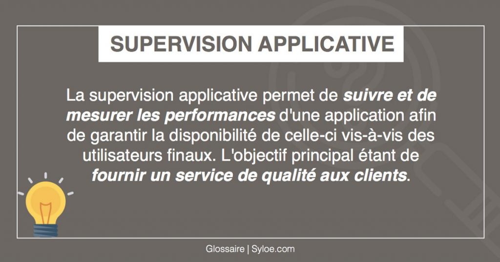 supervision applicative métiers